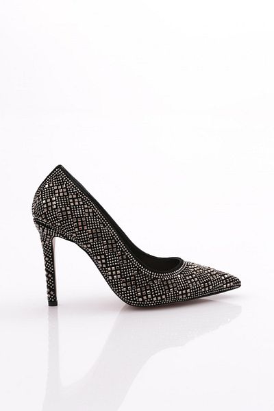 DGN Women's Stone Detailed Heeled Shoes
