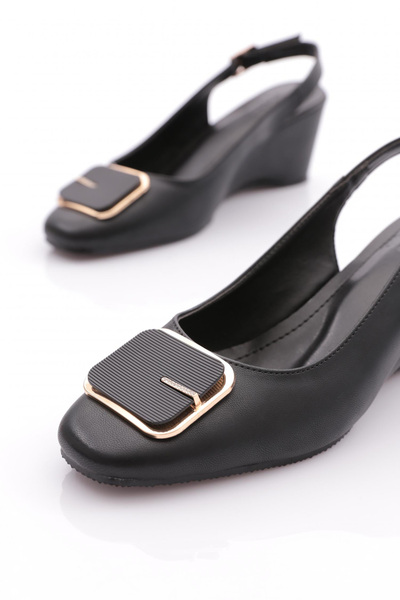 DGN Black Women's Heeled Shoes - 354233539