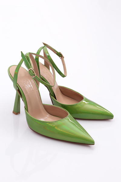 DGN Women's Ankle Strap Evening Dress Shoes Kiwi Mirror 719121085