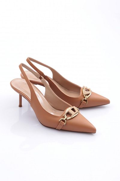 DGN Pantofi de damă cu toc cu spatele deschis Honey 28913557