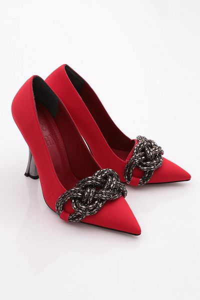 DGN 165 Women's - Large Buckle Heeled Shoes
