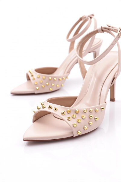 DGN Kadın Abiye Ayakkabı Ekru 88112821