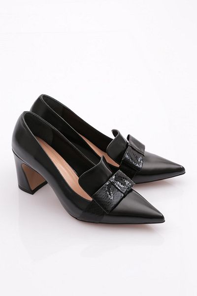 DGN Women's Ribbon Patterned 159 Model Heeled Shoes