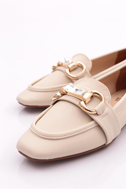 DGN Kadın Loafer Ayakkabı Ten 61382534