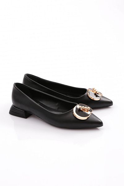 DGN Black Women's Ballerinas - 2840 Model