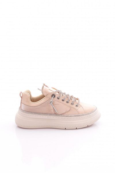 DGN Women's Stone Rope Laced Thick Sole Sports Shoes Beige Parachute 35662682