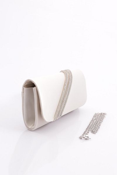 DGN Γυναικεία βραδινή τσάντα Clutch φόρεμα Sedef Satin - 5593152