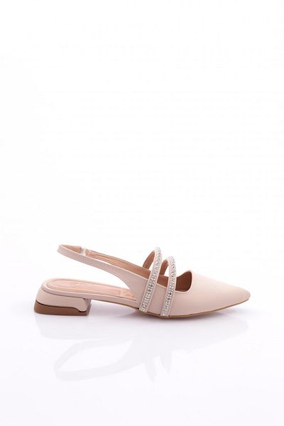 DGN Μπεζ Γυναικεία Σανδάλια Nubuck - Κεντημένα με Πέτρα, Μοντέλο 1253378