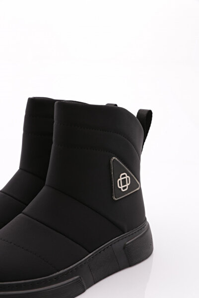 DGN Kadın Kalın Taban Bot Siyah Likra 1333643