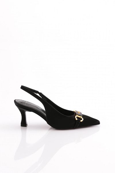DGN 2089 Pantofi de damă cu toc deschis la spate
