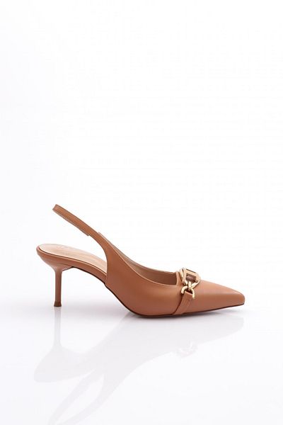 DGN Pantofi de damă cu toc cu spatele deschis Honey 28913557