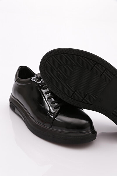 DGN Erkek Bağcıklı Sneaker Siyah Rugan 33193396