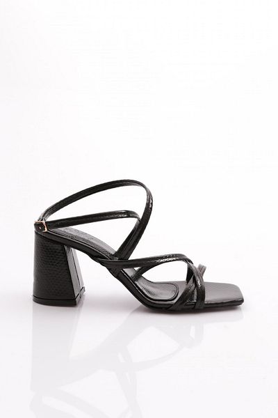 DGN 7610 Black Honeycomb Women's Evening Dress Shoes