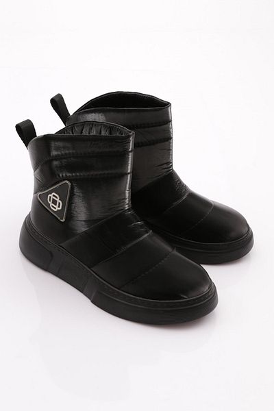 DGN Black Parachute Women's Boots - Thick Sole 1333643