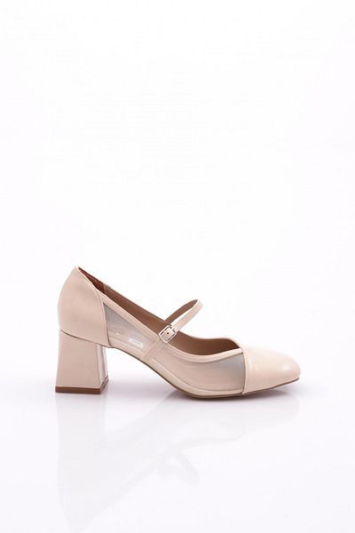 DGN 6802 Pantofi cu toc cu curele superioare pentru femei