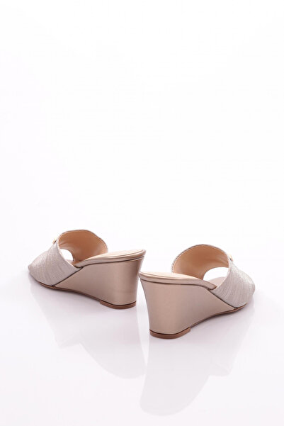 DGN Mintás női sarkú papucs - arany 354553539