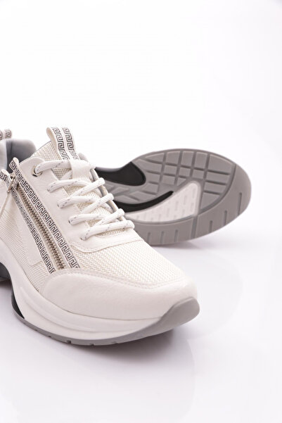 DGN 30164 Kadin Bağcikli Fermuarli Spor Ayakkabı