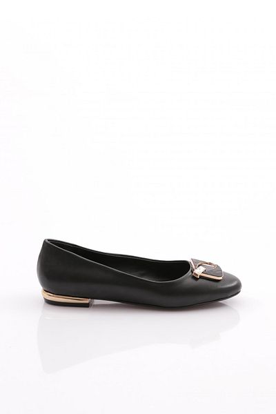 DGN Women's Black Ballerinas - Buckle, Model 29952534