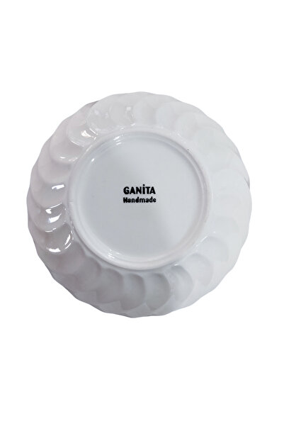 Ganita home Salata Kase Modern Çiçek Koyu Mavi 25 cm