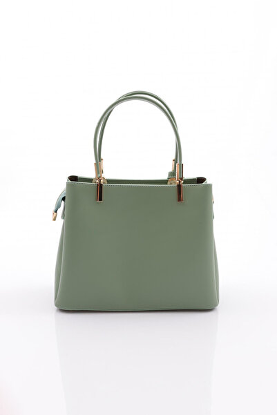 DGN Women's Flower Brooch Zipper Bag Aqua Green 6543434