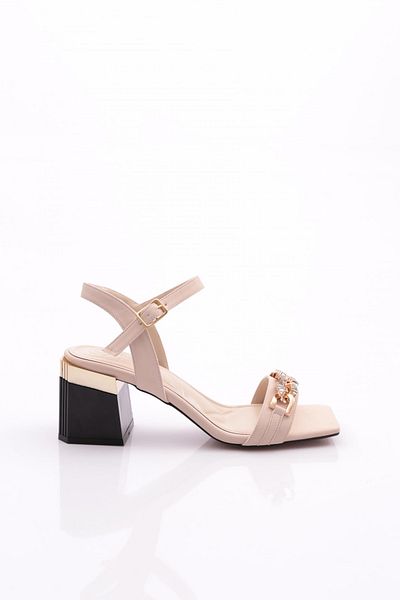 DGN 402 Pantofi cu toc decorati cu piatra pentru dama