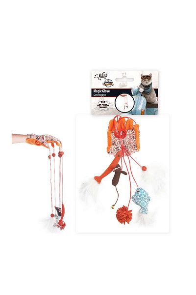 Afp Vintage Cat - Plush Fringed Glove Toy Hnzrn
