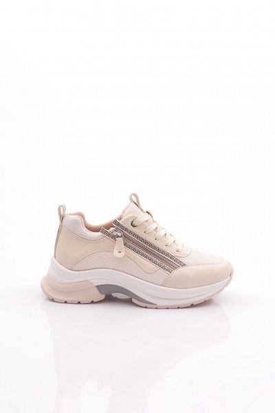 DGN 30164 Women's Lace-Up Zippered Sports Shoes