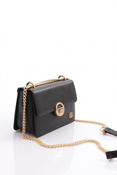 DGN Women's Chain Handle Bag Black 6593434