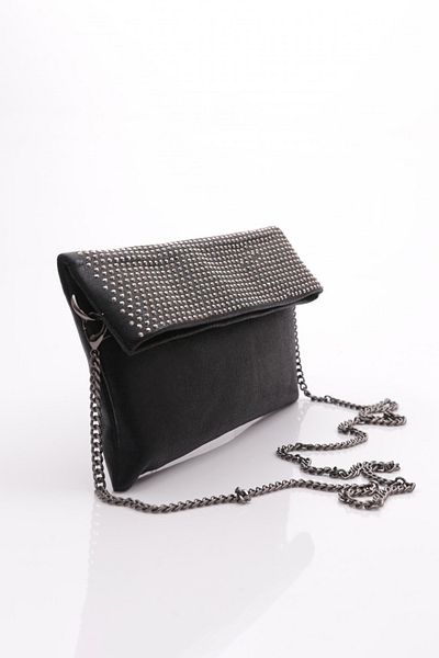 DGN Women's Stoned Shoulder and Shoulder Bag Black Glitter 21143722
