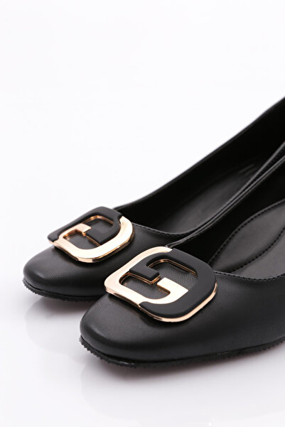 DGN 24309 Model Women's Wedge Heel Shoes with Metal Accessories