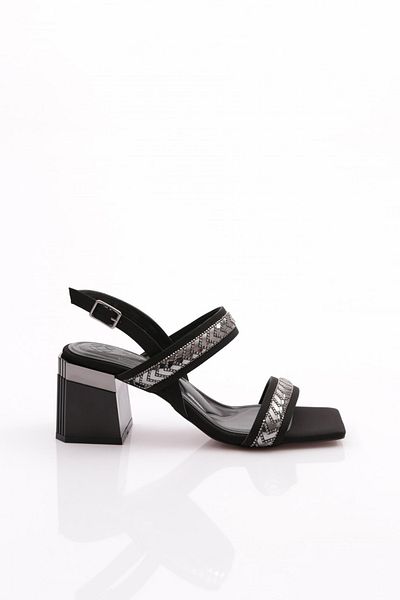 DGN 400 de pantofi cu toc pentru femei cu accesorii metalice