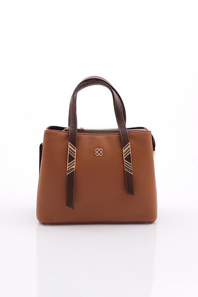 DGN Tan Brown Zippered Women's Bag - 6583434