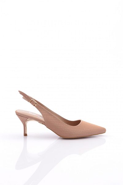DGN 5004 Pantofi de damă cu toc deschis la spate