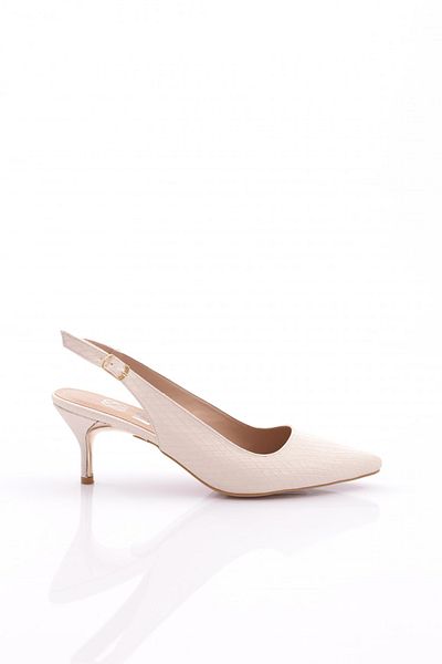 DGN 5004 Pantofi de damă cu toc deschis la spate