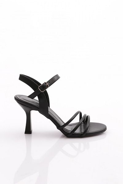 DGN 923 Pantofi de damă cu toc în dungi