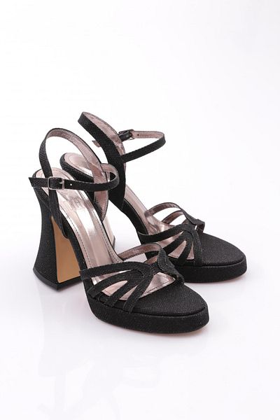 DGN 3002 Pantofi de seară cu toc gros pentru femei
