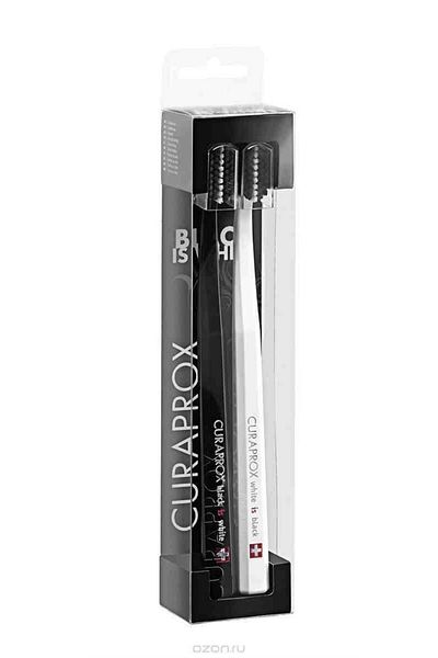 Curaprox White Is Black Toothbrush Double Limited Edition