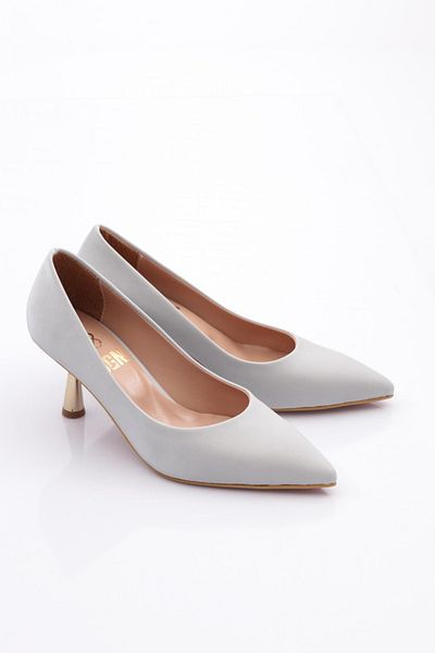 DGN Women's Classic Heeled Shoes Silver Crystal 451221029