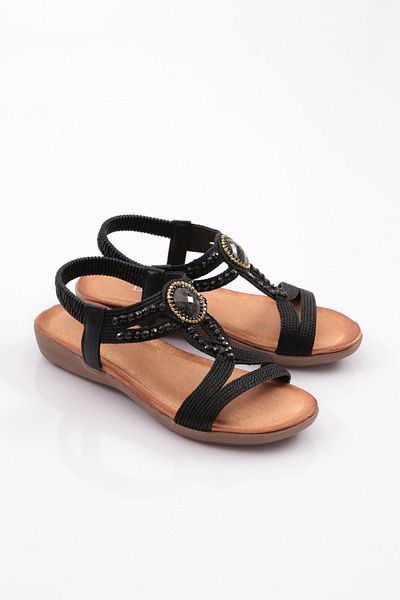 DGN Sandale negre pentru femei - 31542328