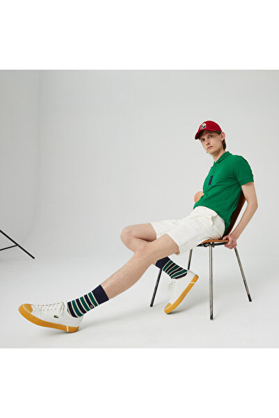 Lacoste Erkek Slim Fit Krem Bermuda Şort