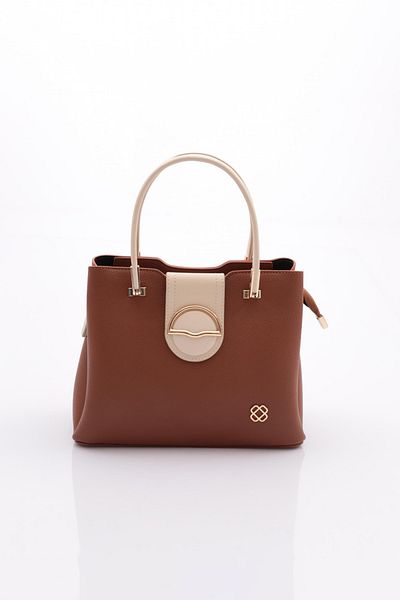 DGN Tan Cream Women's Shoulder and Hand Bag - 2112103622