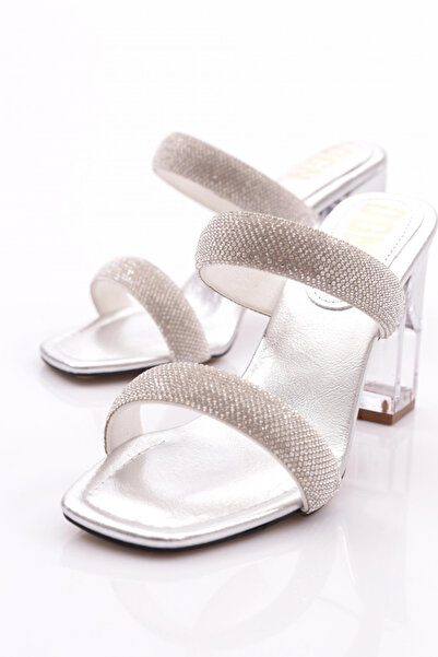 DGN Rochie de seara de dama cu siret argintiu Papuci cu toc - dungi duble 31362668