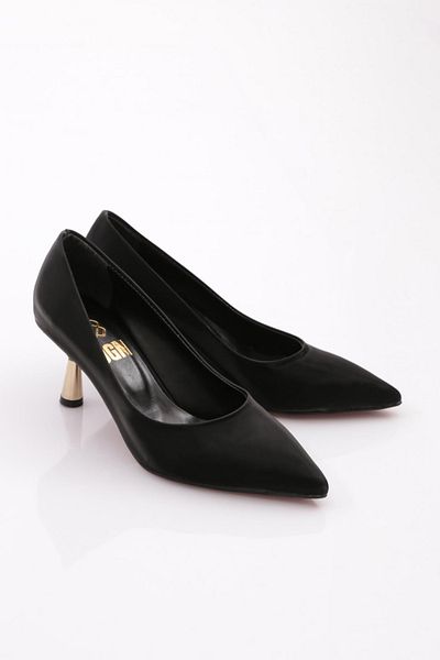 DGN 340-1 Women's Pointed Toe Low-cut Heeled Shoes