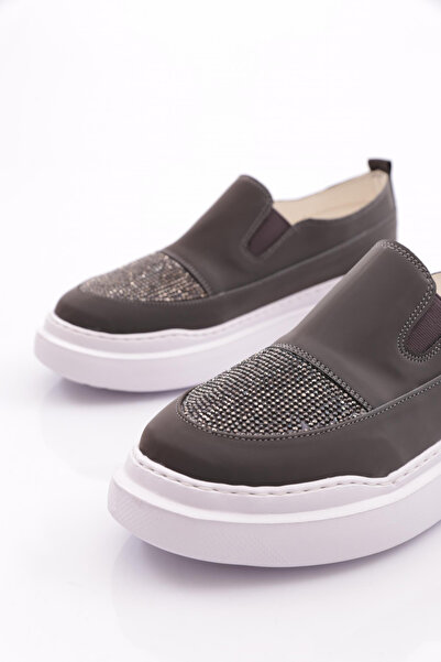 DGN Platinum Metallic Stone Women's Sneakers - 16435105