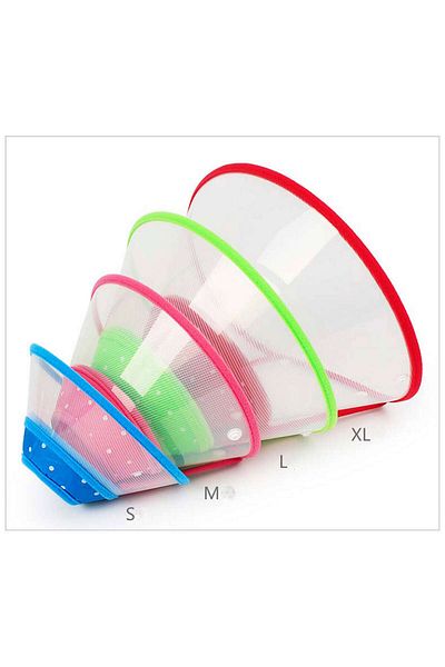 Pets Dog Surgery Plastic Collar XL Dpmah