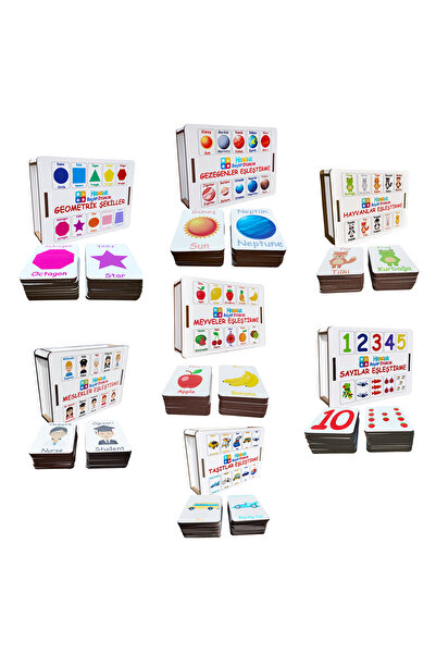 HAMAHA Eğitici Ahşap Oyuncak | Zihinsel Becerileri Geliştiren 7 Farklı Temada...