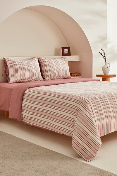 Karaca Home Sarah Anderson Kleon - Double Claret Red Duvet Cover