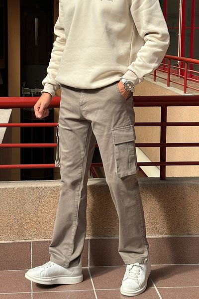 inpool Baggy-Oversize Fit, Cargo Pocket, Gabardine Trousers 23Inp274