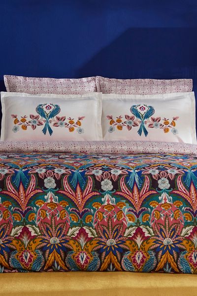 Karaca Home Set cuvertură dublă din satin multicolor Marsey