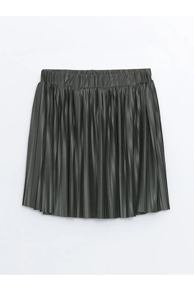 LC Waikiki Lcw Eco Red Elastic Waist Pleated Girl's Skirt